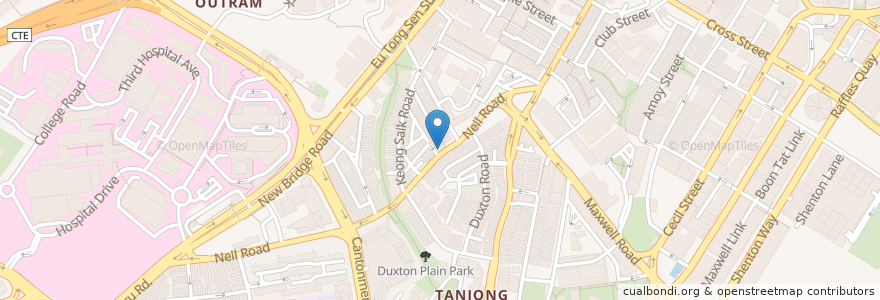 Mapa de ubicacion de Tantric Bar en Singapour, Central.
