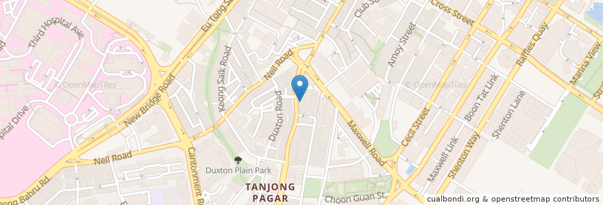 Mapa de ubicacion de Todamgol en Сингапур, Central.