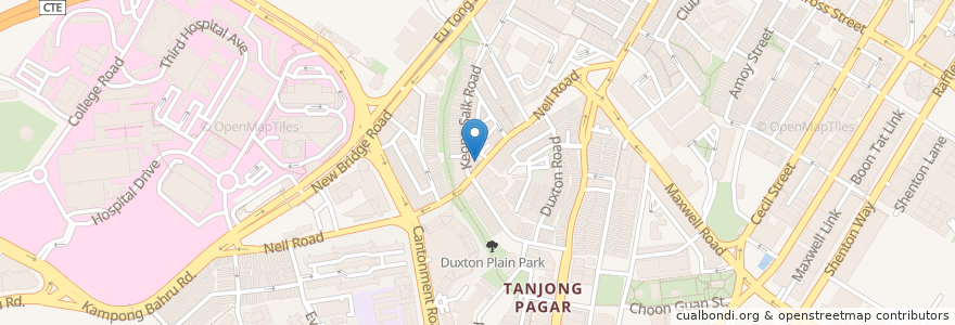 Mapa de ubicacion de Manbok en Сингапур, Central.