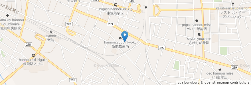 Mapa de ubicacion de ウエルシア薬局 飯能柳町店 en Japão, 埼玉県, 飯能市.