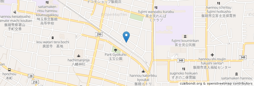 Mapa de ubicacion de 極和美膳 暖らん en Japonya, 埼玉県, 飯能市.