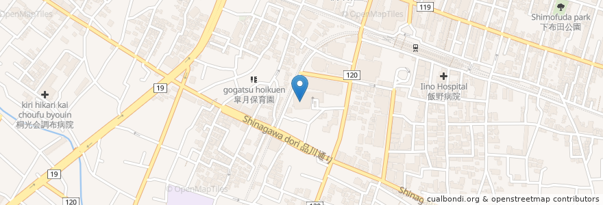 Mapa de ubicacion de 調布市役所ATMコーナー en Japón, Tokio, Chofu.