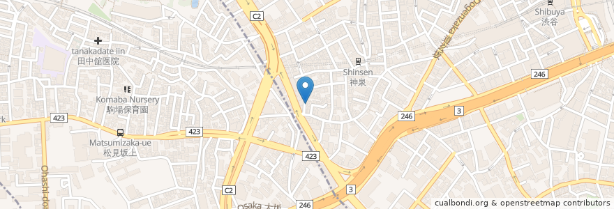 Mapa de ubicacion de ミネバル en 日本, 東京都, 渋谷区.