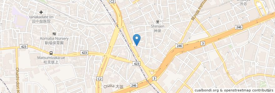 Mapa de ubicacion de 遠藤利三郎商店 en اليابان, 東京都, 渋谷区.