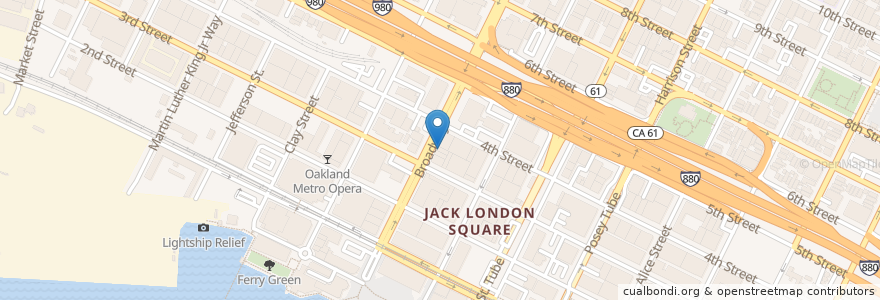 Mapa de ubicacion de Domino's Pizza en Amerika Birleşik Devletleri, Kaliforniya, Alameda İlçesi, Oakland.