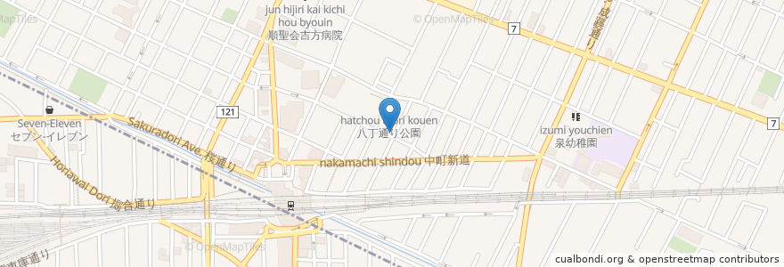 Mapa de ubicacion de きんとき en Japonya, 東京都, 武蔵野市.