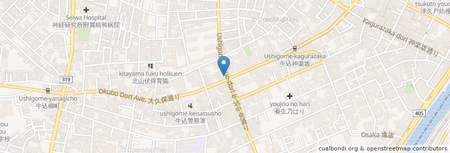 Mapa de ubicacion de 肉汁餃子製作所 en Japonya, 東京都, 新宿区.