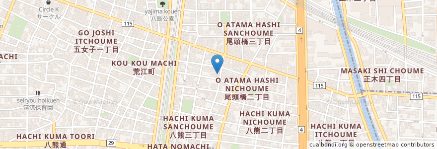 Mapa de ubicacion de 宮野歯科 en Japan, 愛知県, Nagoya, 中川区.