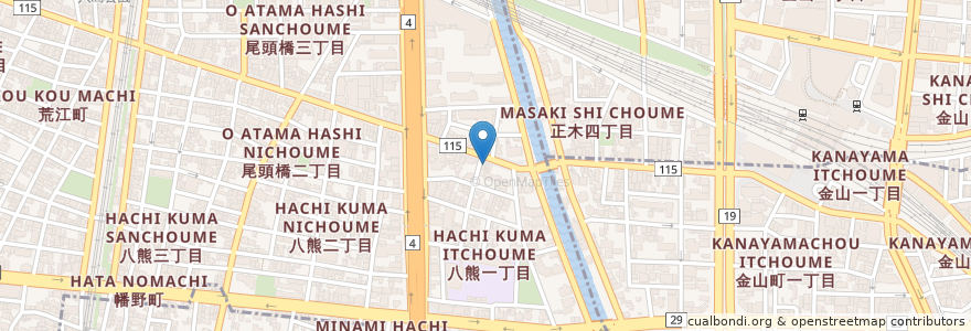 Mapa de ubicacion de 泉寿司 en Japón, Prefectura De Aichi, Nagoya, 中川区.