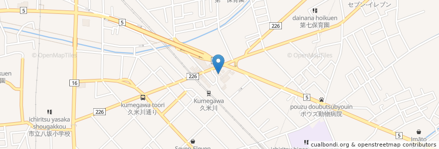 Mapa de ubicacion de エコモコ en Jepun, 東京都, 東村山市.