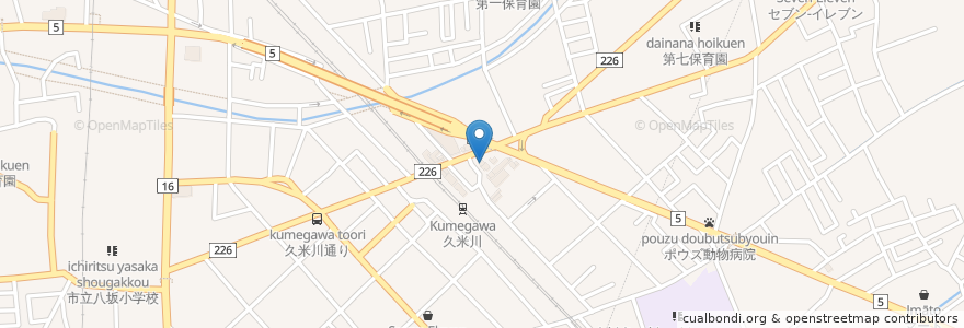Mapa de ubicacion de モスバーガー en اليابان, 東京都, 東村山市.