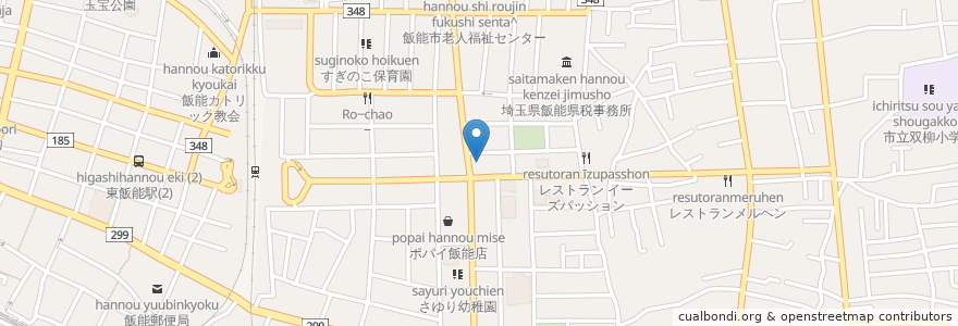 Mapa de ubicacion de ENEOS Dr.Drive東飯能店 en ژاپن, 埼玉県, 飯能市.