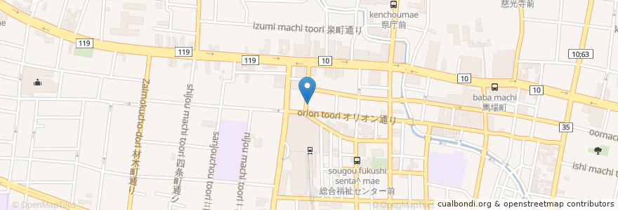 Mapa de ubicacion de タイムズ宇都宮江野町ステーション en Jepun, 栃木県, 宇都宮市.