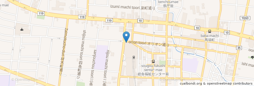 Mapa de ubicacion de 宇都宮中央警察署東武駅交番 en Japón, Prefectura De Tochigi, Utsunomiya.