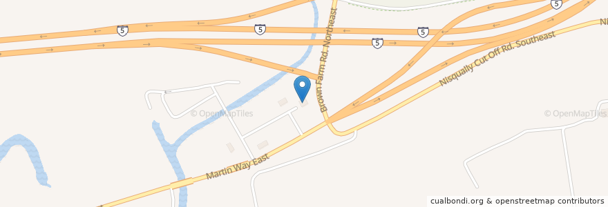 Mapa de ubicacion de Nisqually Bar & Grill en United States, Washington, Thurston County.