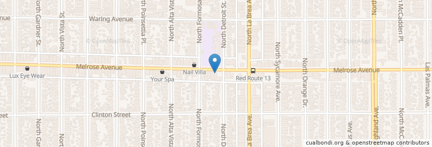 Mapa de ubicacion de Winchell's Donut House en Estados Unidos Da América, Califórnia, Los Angeles County, Los Angeles.