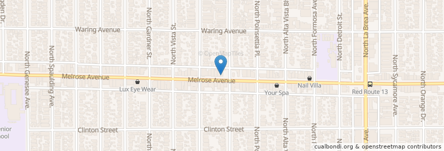 Mapa de ubicacion de Subway en Amerika Syarikat, California, Los Angeles County, Los Angeles.