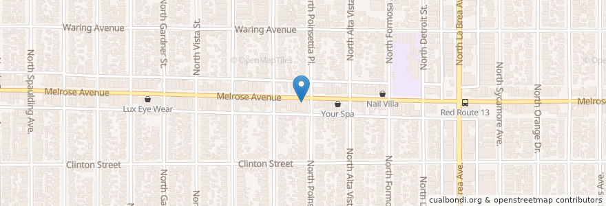 Mapa de ubicacion de The Darkroom en 미국, 캘리포니아주, Los Angeles County, 로스앤젤레스.