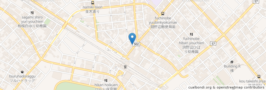 Mapa de ubicacion de いくどん en 日本, 神奈川県, 相模原市, 中央区.