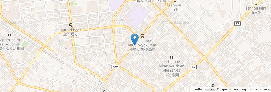 Mapa de ubicacion de スペースカフェ銀河 en Giappone, Prefettura Di Kanagawa, 相模原市, 中央区.