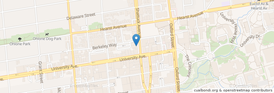 Mapa de ubicacion de Spats en United States, California, Alameda County, Berkeley.
