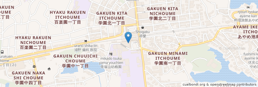 Mapa de ubicacion de スターバックス en 日本, 奈良県, 奈良市.