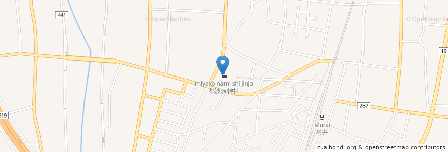 Mapa de ubicacion de 都波岐神社 en Japan, 長野県, 松本市.