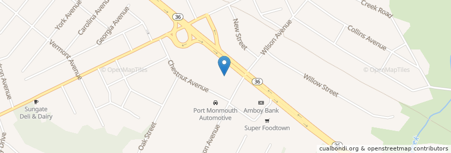 Mapa de ubicacion de Rite Aid en Amerika Birleşik Devletleri, New Jersey, Monmouth County, Middletown Township.