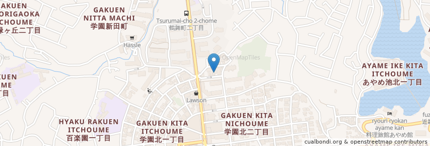Mapa de ubicacion de 辻野医院 en 日本, 奈良県/奈良縣, 奈良市.