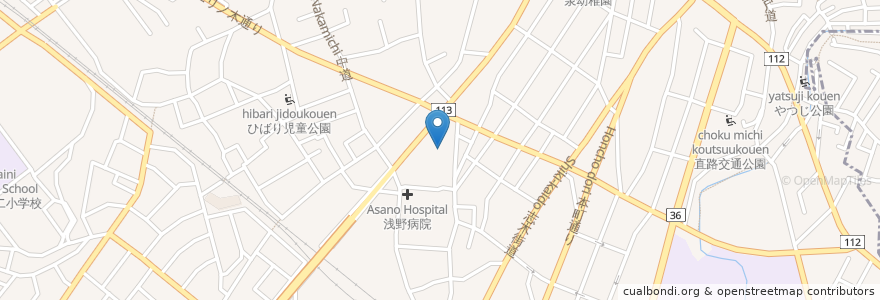 Mapa de ubicacion de サンドラッグ en 일본, 사이타마현, 志木市.
