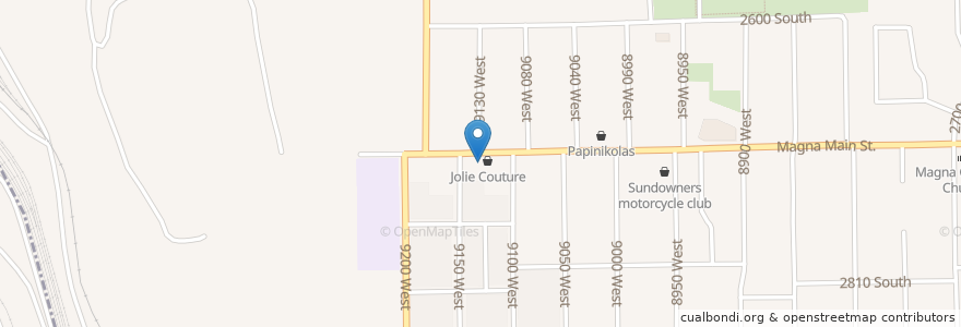 Mapa de ubicacion de The Door Church Food Pantry en 미국, 유타 주, Salt Lake County, Magna.