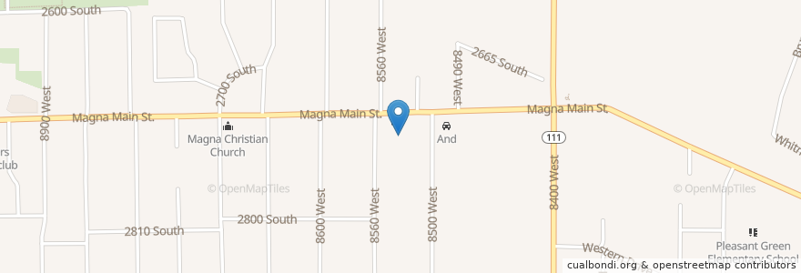 Mapa de ubicacion de Da Ming Express en 미국, 유타 주, Salt Lake County, Magna.