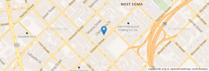 Mapa de ubicacion de arc gallery & studios en Amerika Birleşik Devletleri, Kaliforniya, San Francisco, San Francisco.