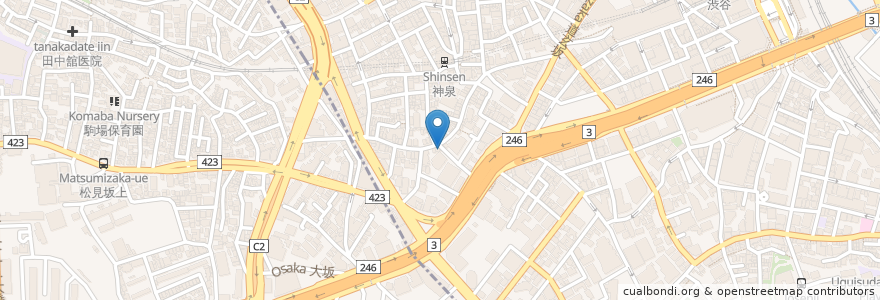 Mapa de ubicacion de うさぎ en ژاپن, 東京都, 渋谷区.