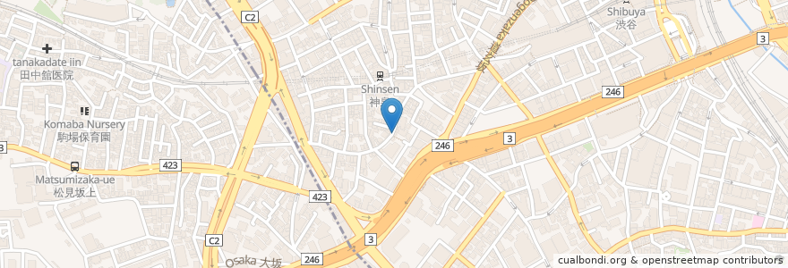Mapa de ubicacion de メリ プリンチペッサ en اليابان, 東京都, 渋谷区.
