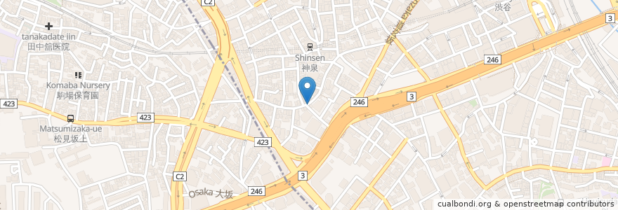 Mapa de ubicacion de アリーナ ヴィーノ トラットリア en Giappone, Tokyo, Shibuya.