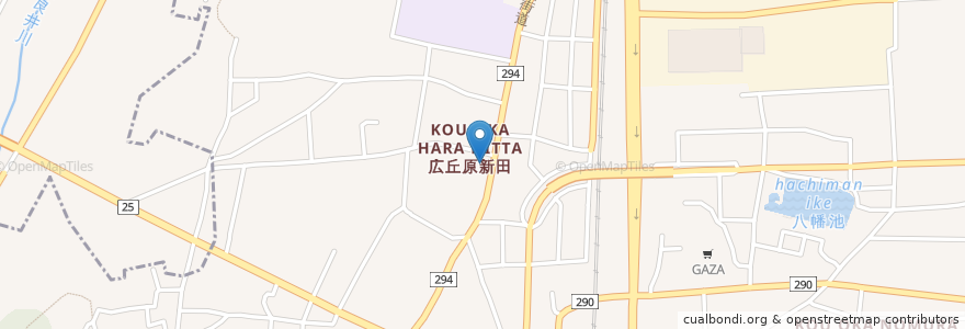 Mapa de ubicacion de 広丘郵便局 en Japan, Nagano Prefecture, Shiojiri.