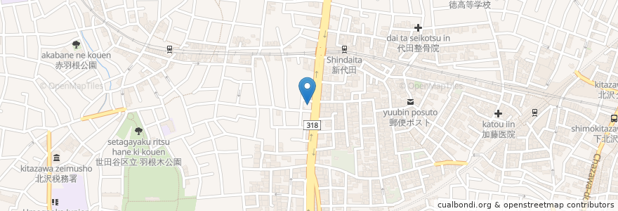 Mapa de ubicacion de ITCパーク代田第２ en ژاپن, 東京都, 世田谷区.