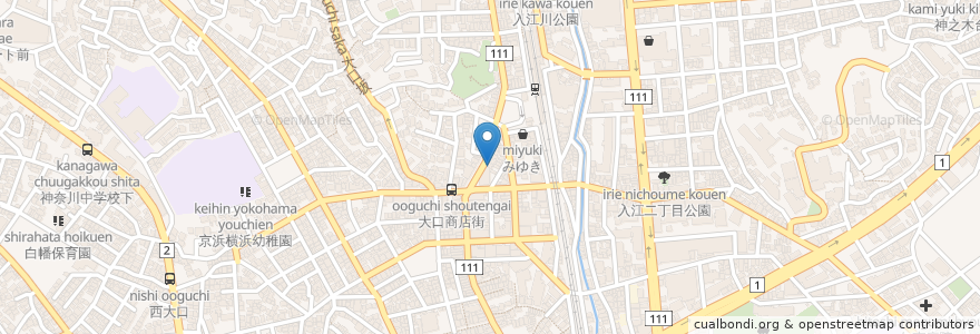 Mapa de ubicacion de COLORADO en 일본, 가나가와현, 요코하마시, 神奈川区.