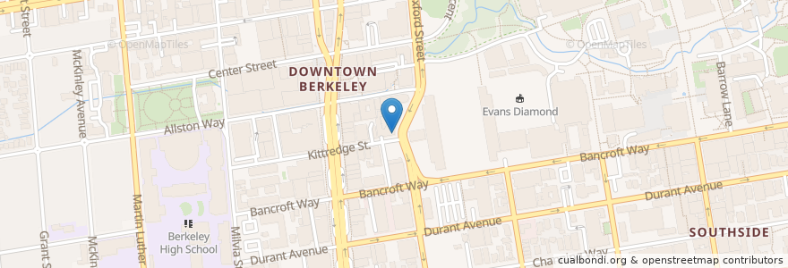 Mapa de ubicacion de Organic Greens en Amerika Syarikat, California, Alameda County, Berkeley.