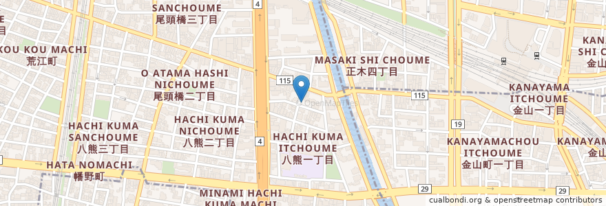 Mapa de ubicacion de 三井のリパーク en ژاپن, 愛知県, 名古屋市, 中川区.