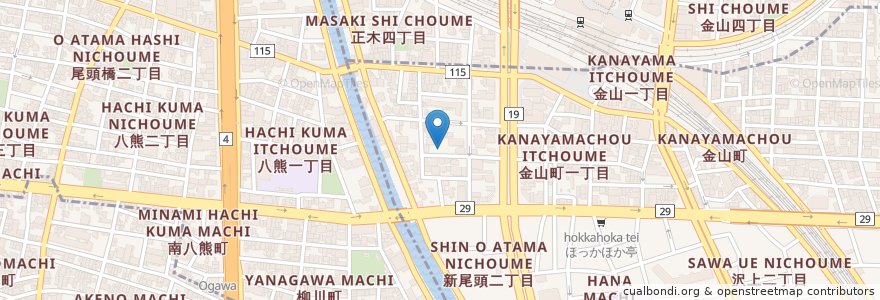 Mapa de ubicacion de 名鉄協商パーキング en Jepun, 愛知県, 名古屋市, 熱田区.