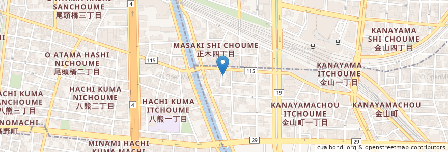 Mapa de ubicacion de アイペック en 日本, 愛知県, 名古屋市, 中川区.