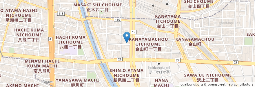 Mapa de ubicacion de ミウラパーキング en Japon, Préfecture D'Aichi, 名古屋市, 熱田区.