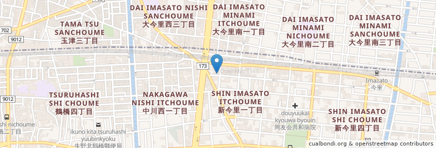 Mapa de ubicacion de さんと 鍼灸整骨院 en Japan, Osaka Prefecture, Osaka.