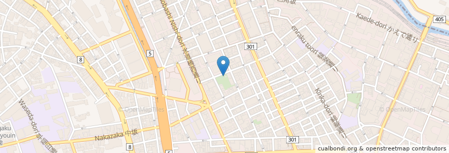 Mapa de ubicacion de 西神田公園(北側) en Япония, Токио, Тиёда.