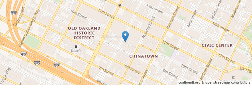 Mapa de ubicacion de Gum Kuo en États-Unis D'Amérique, Californie, Comté D'Alameda, Oakland.