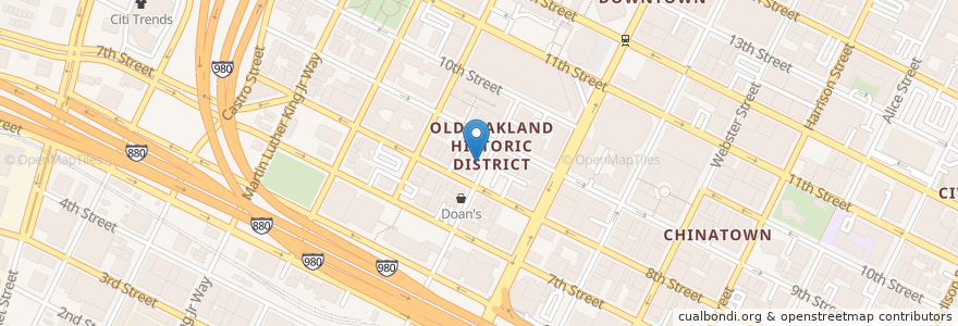 Mapa de ubicacion de Caffe 817 en United States, California, Alameda County, Oakland.