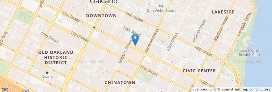 Mapa de ubicacion de Binh Minh Quan en United States, California, Alameda County, Oakland.