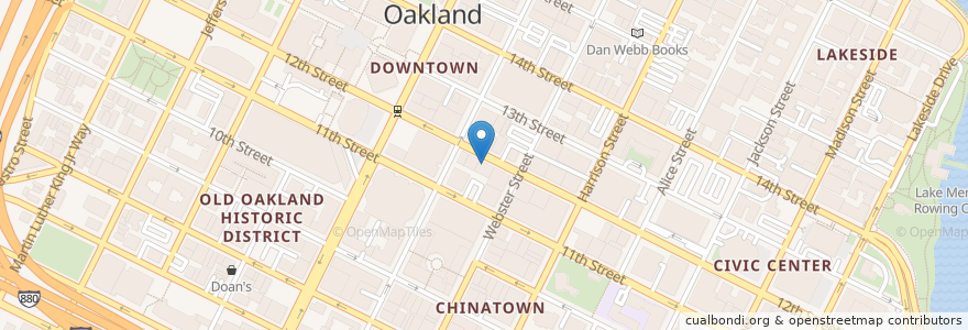 Mapa de ubicacion de Spices Noodle House en United States, California, Alameda County, Oakland.